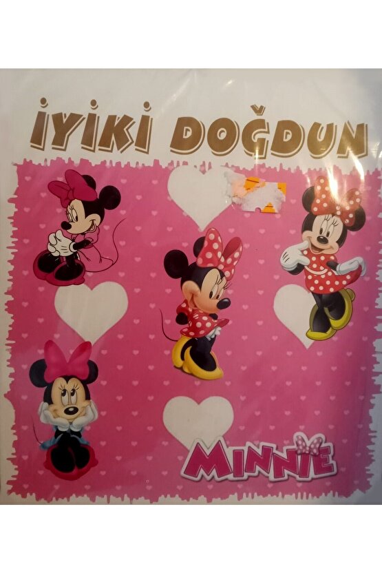 Minnie Mouse Temalı Banner Flama