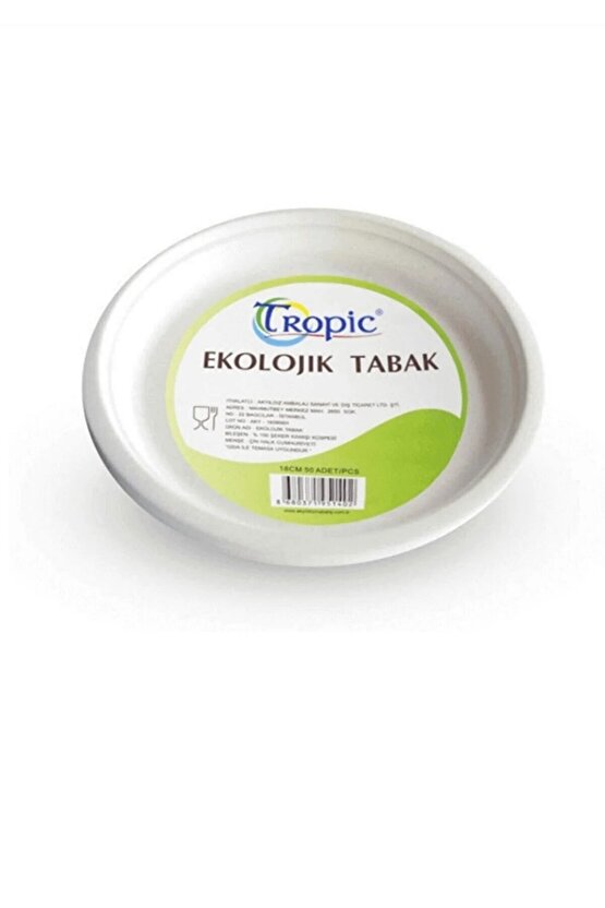 Ekolojik Tabak 22cm 50 Adet