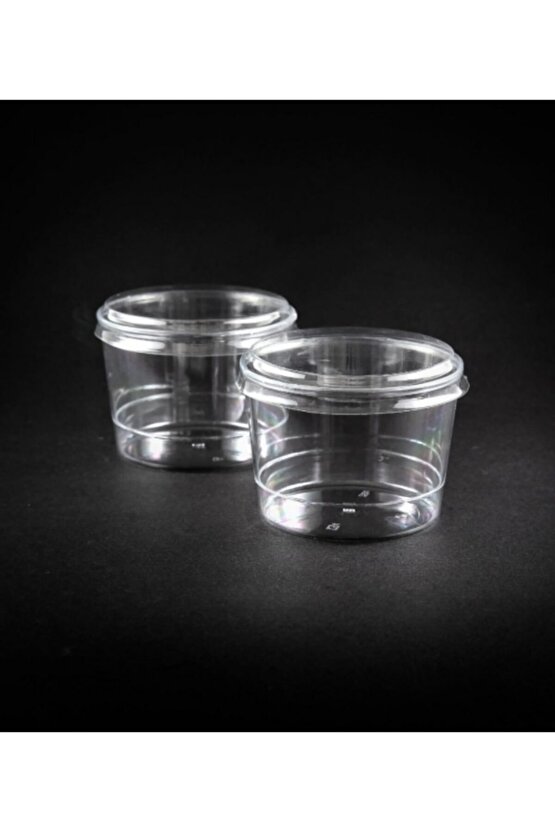 Plastik Kap 180cc Bodega 30 Adet (1 Paket) Kapaklı