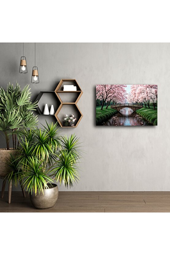 Bahar Temalı Manzara Tuval Tablo