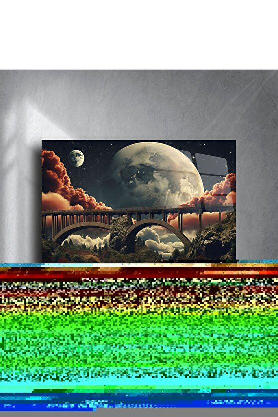 Baskılı Oversize Bisiklet Yaka T-shirt - Beyaz