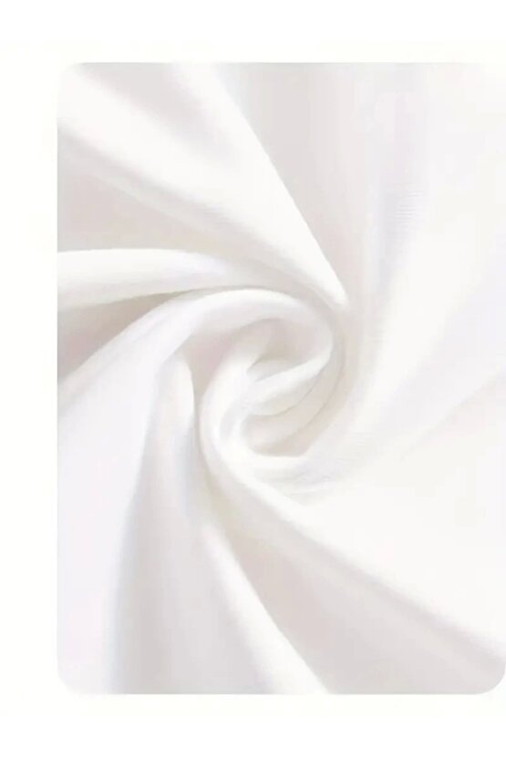 Baskılı Oversize Bisiklet Yaka T-shirt - Beyaz