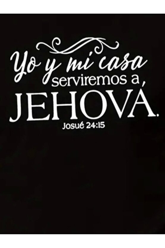 Erkek Jehova Baskılı Süprem T-shirt