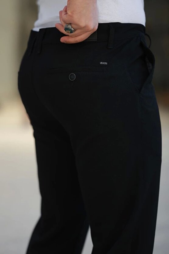 Erkek Düz Kesim Bilek Boy Kumaş Pantolon