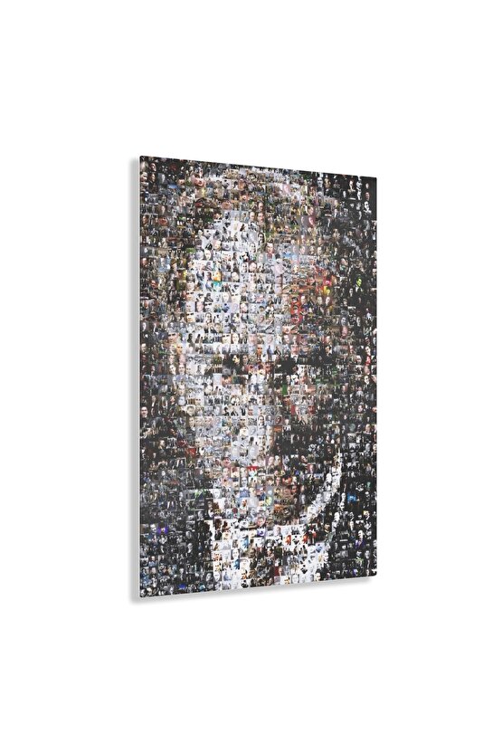 Atatürk Model 5 Cam Tablo Duvar Dekoru