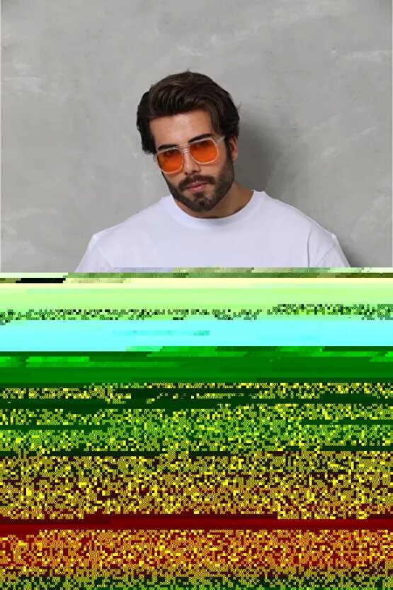 Unisex Bisiklet Yaka Baskılı Oversize T-Shirt - Beyaz