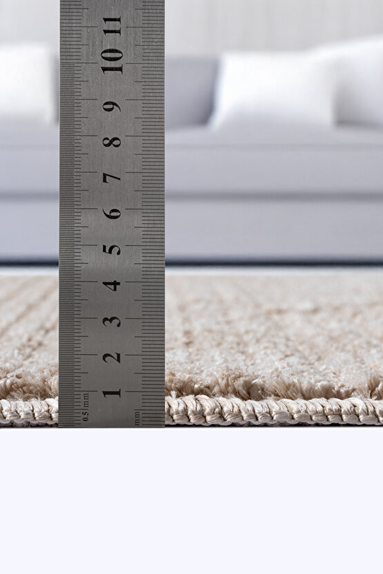 Yalın Bukle Salon Halısı Hav Vermez Mutfak Halısı Çocuk Odası Halısı Koridor 5579 BEJ