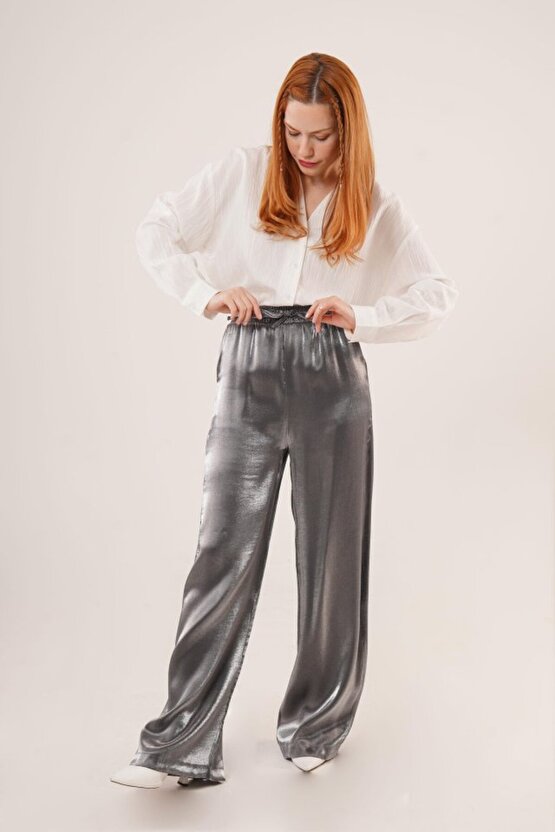 Bambu Saten Halı Kilim Salon Mutfak Koridor Yolluk Dokuma Makine Halısı Petra 2 Gri