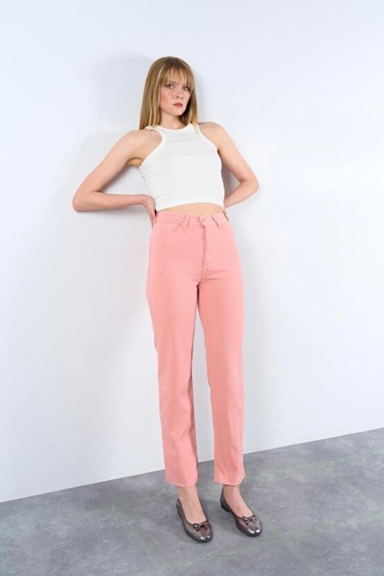 Strong Düz Pantolon Pudra