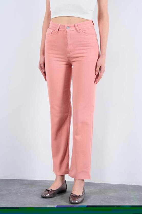 Strong Düz Pantolon Pudra
