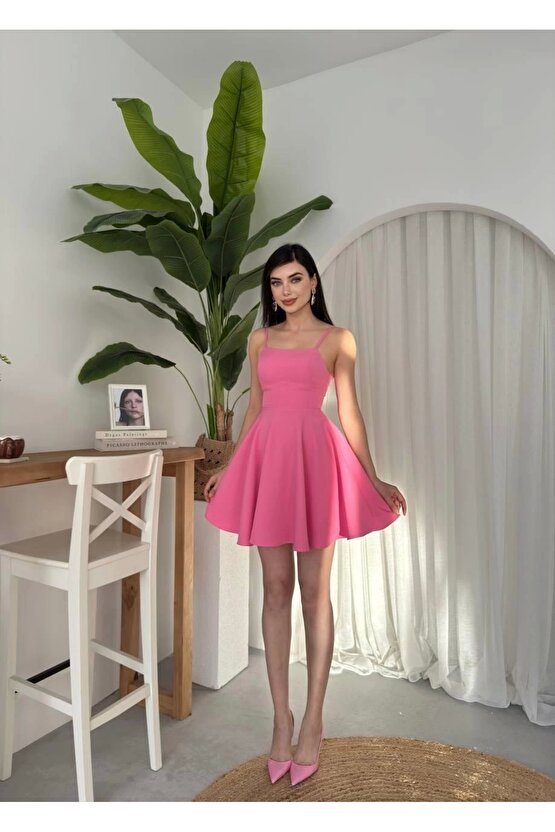 Pole İp Askılı Elbise