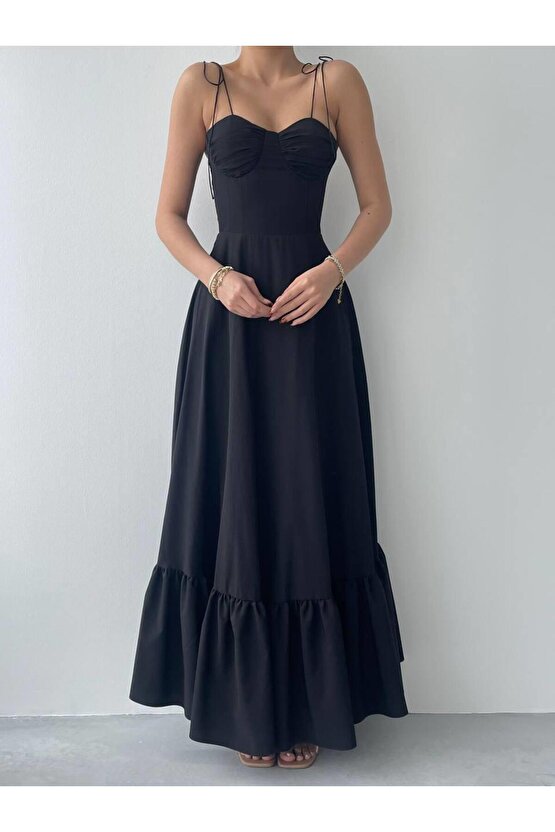 Elia İp Askılı Elbise