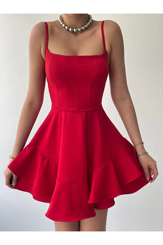 Common İp Askılı Elbise