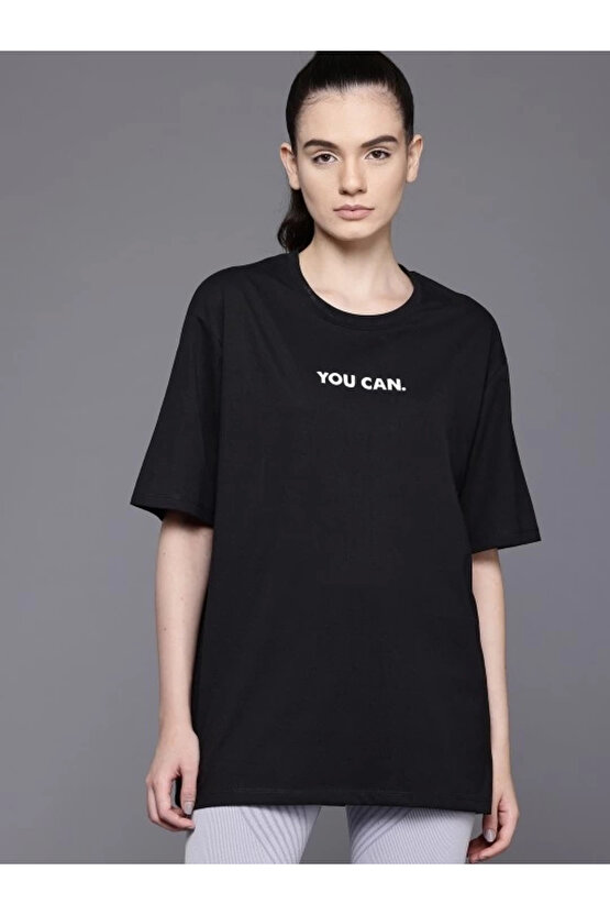 MDB Baskılı Oversize Tshirt iyah