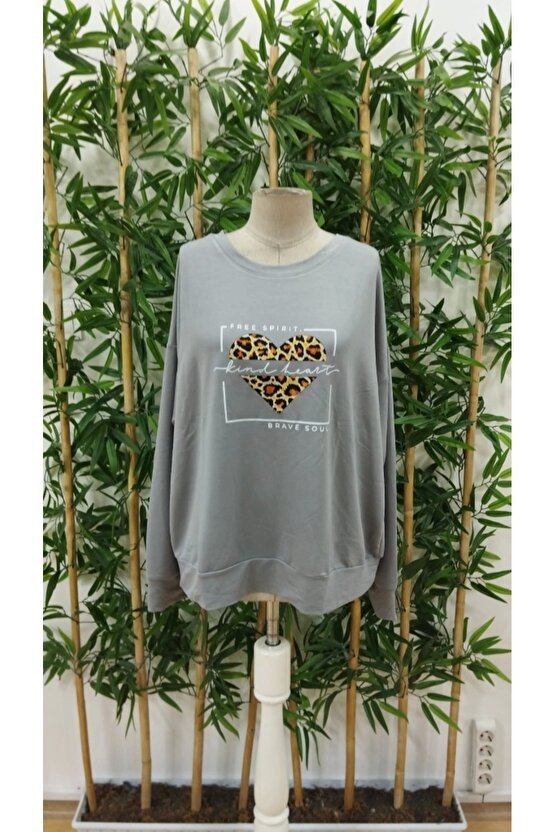 Kadın Uzun Kollu Bisiklet Yaka Desenli Viskon Iki Iplik Bluz