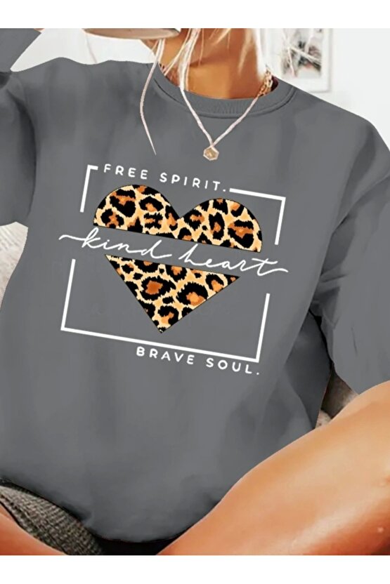 Kadın Uzun Kollu Bisiklet Yaka Desenli Viskon Iki Iplik Bluz