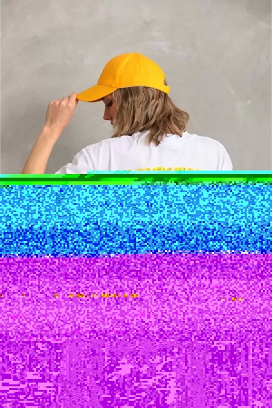 Unisex Baskılı Oversize Thirt  Beyaz