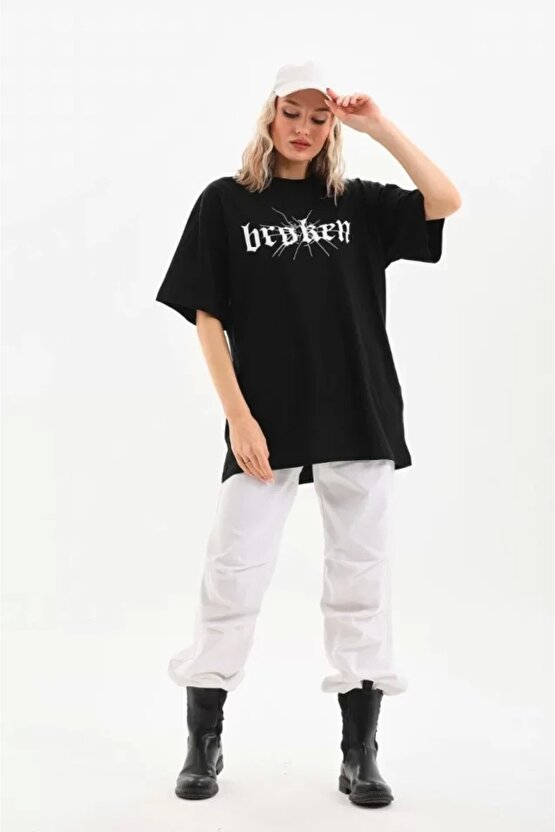 Unisex Baskılı Oversize Thirt  iyah