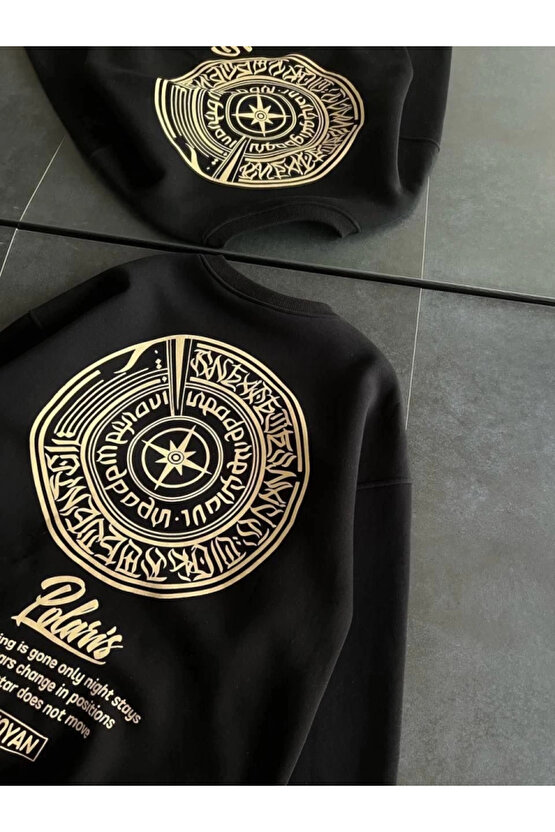 MDB Kışlık Bisiklet Yaka Ön Ve Arka Baskılı weathirt iyah