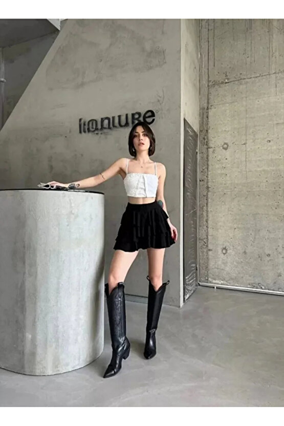 MDB Mykonos Basic Etek Siyah