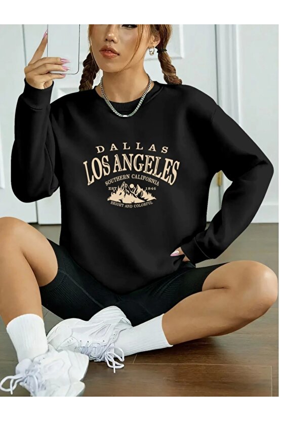 Kadın Uzun Kollu Bisiklet Yaka Viskon Iki Iplik Bluz