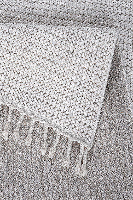 Mumbai 256 Beyaz Yumuşak Dokulu Halı Kilim Salon Mutfak Koridor  Yolluk Dokuma Makine Halısı