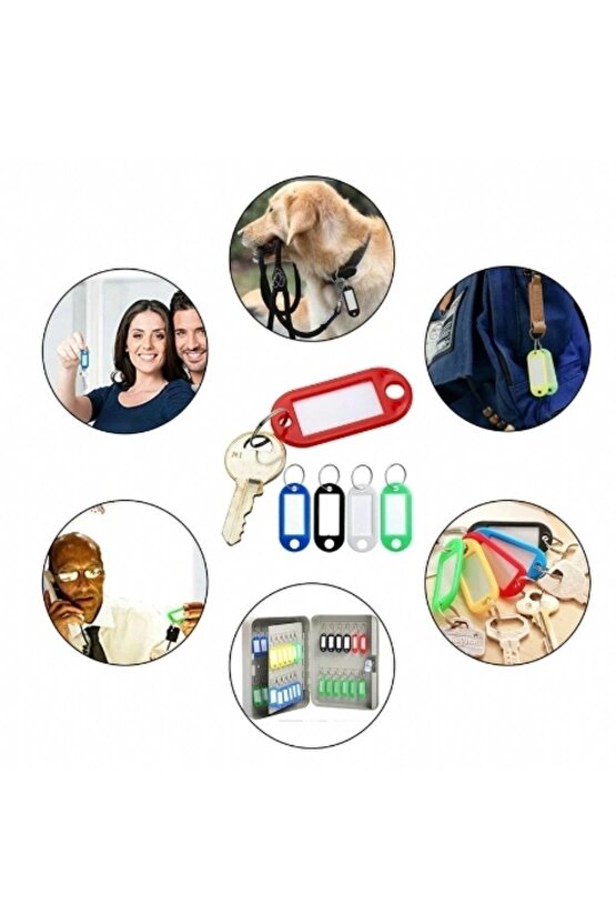 Plastik Anahtarlık Mor 100lü Paket