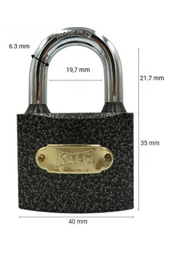 Asma Kilit Döküm 40 Mm