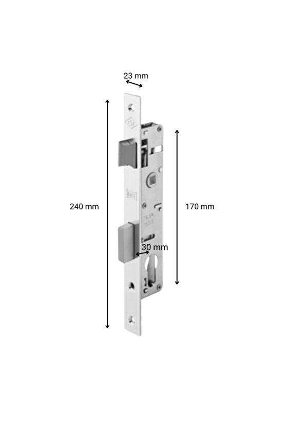 Silindirli Gömme Kilit Dar Tip 30 Mm 153U