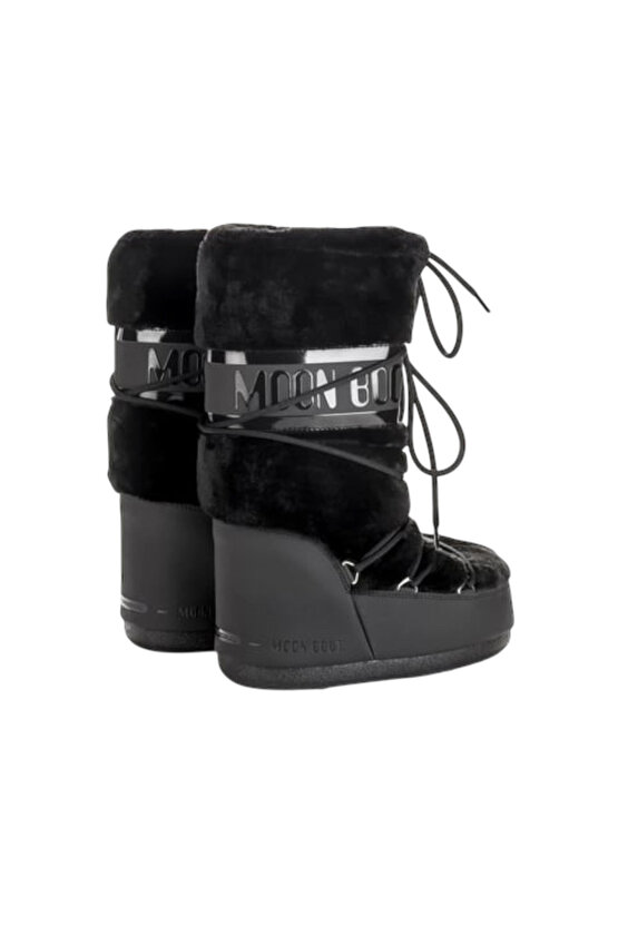 80d1408900-n001 Classic Faux Fu Kadın Siyah Kar Botu KADIN KAR BOTU