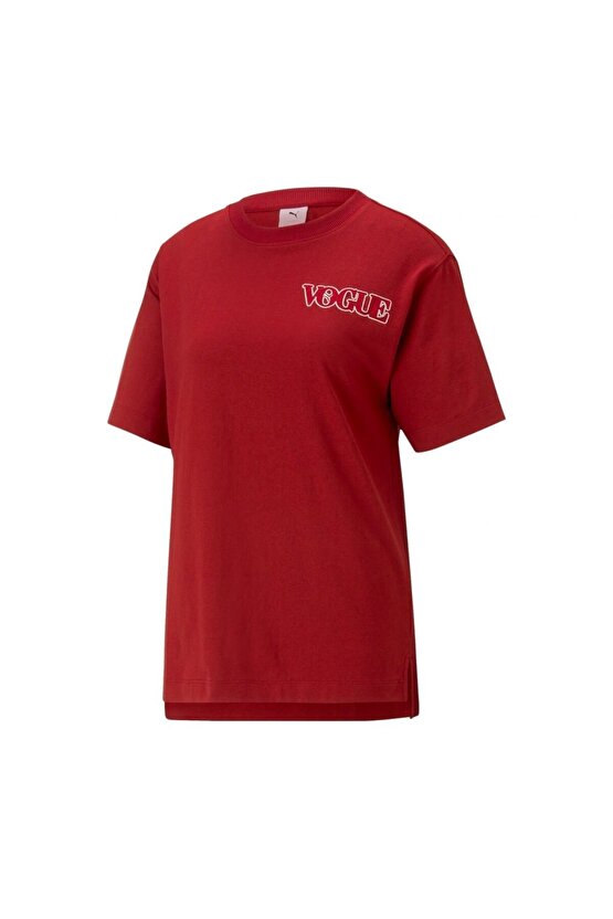 X Vogue Relaxed Kadın Kırmızı T-Shirt
