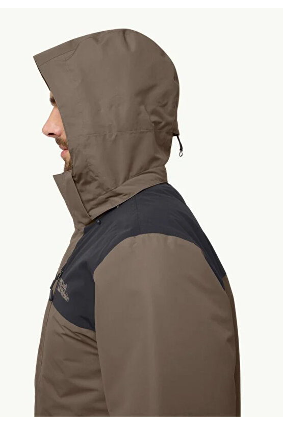 A61872_5719 JASPER INS JKT M Erkek Outdoor Ceketi Kahverengi