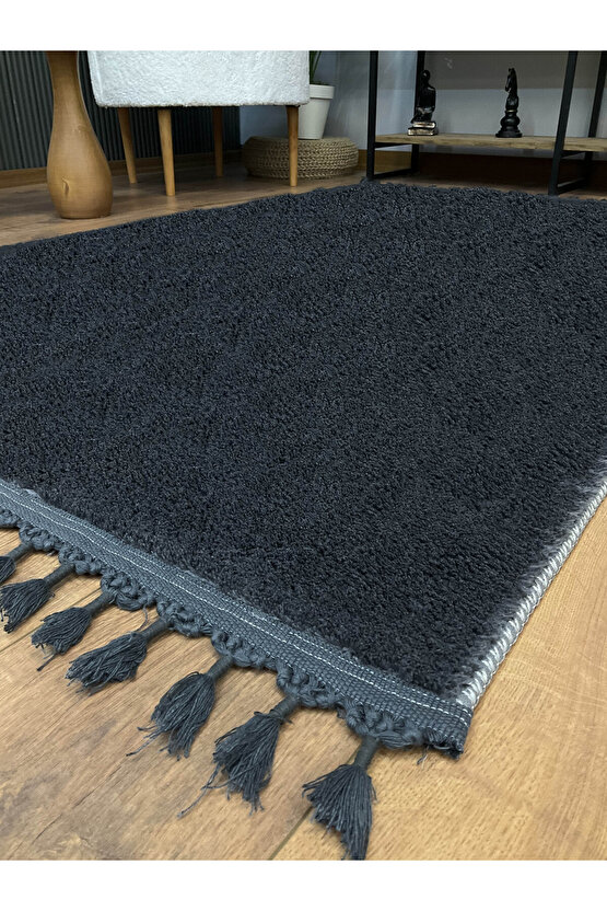 Comfort Peluş Puffy Lux Antrasit