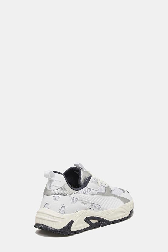 RS-Trck Metallic Beyaz Erkek Spor Ayakkabı
