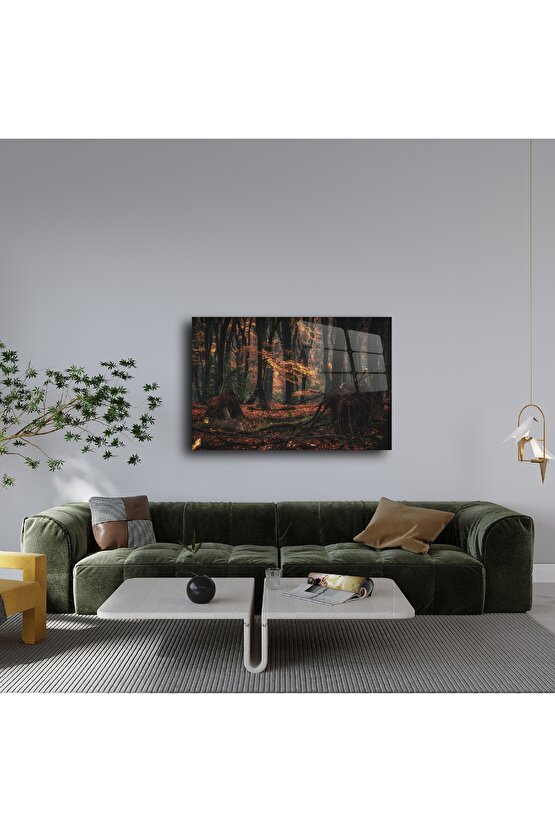 Modern Cam Duvar Tablosu