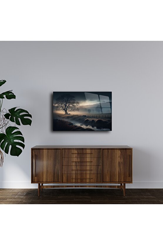 Cam Tablo Doğa Manzarası