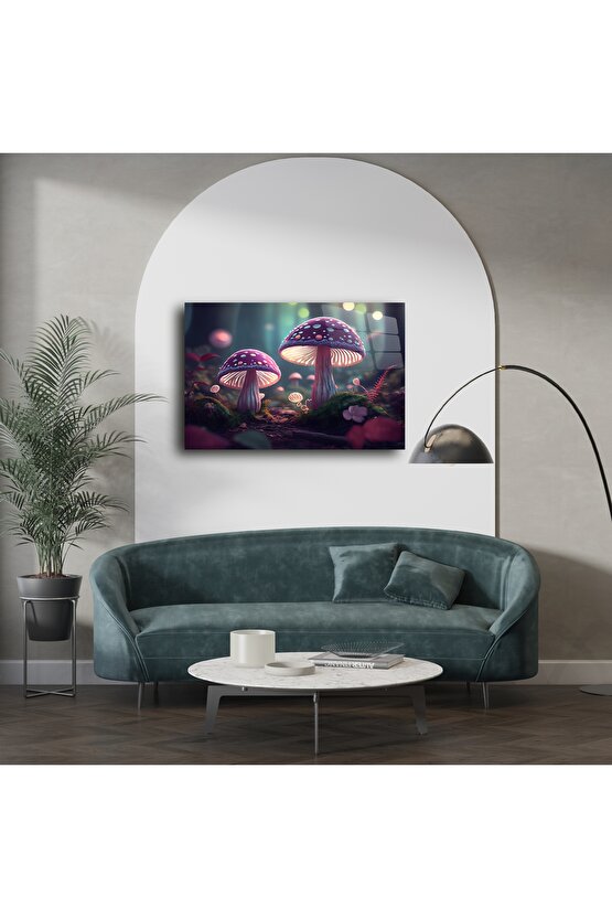 Büyülü Orman Mantar Duvar Sanatı