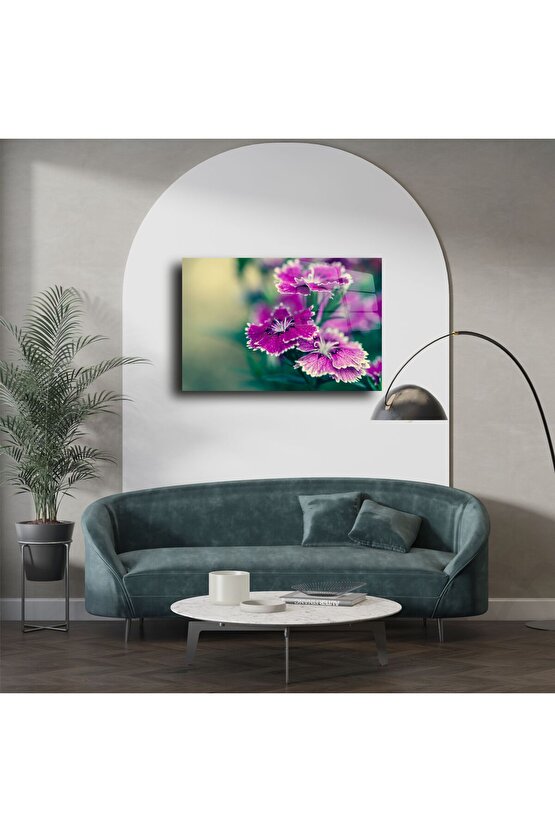 Lüks Parlak Çiçek Duvar Tablosu