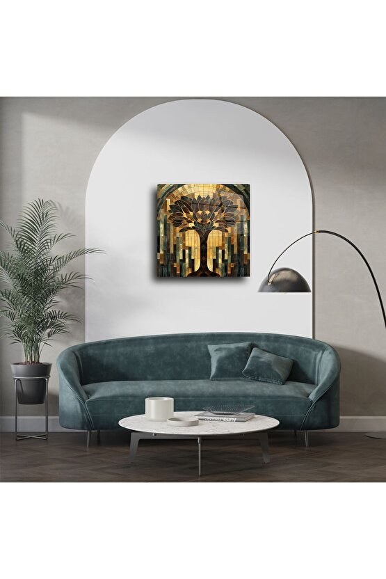 Hayat Ağacı Vitray Duvar Sanatı