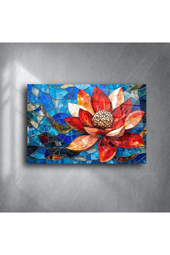 El Yapımı Renkli Mozaik Cam Tablo