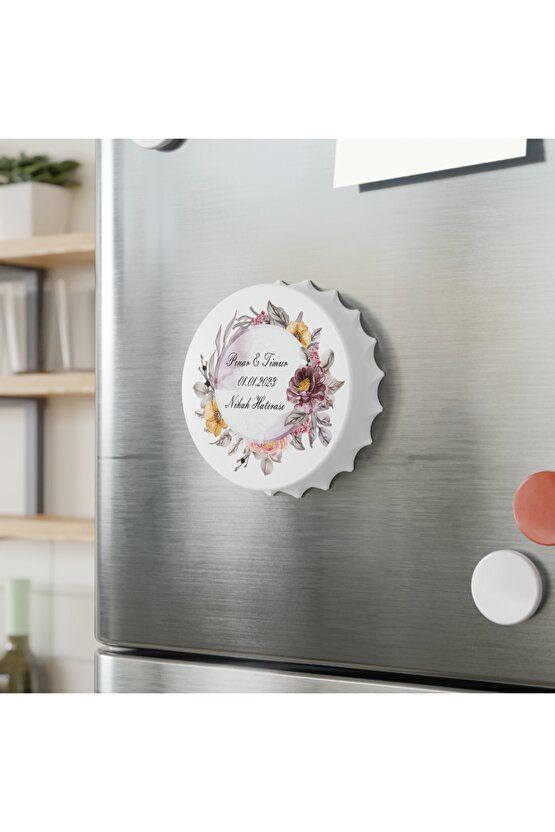50 Adet Kapak Açacak Magnet Buzdolabı Süsü, Söz, Nişan, Kına, Nikah, Düğün Hatırası Promosyon 18
