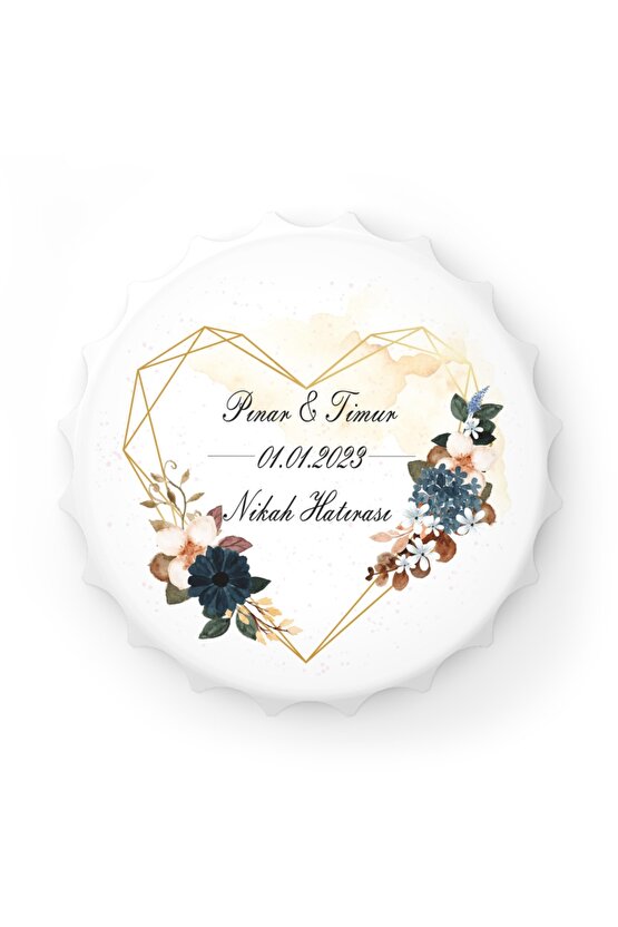 50 Adet Kapak Açacak Magnet Buzdolabı Süsü, Söz, Nişan, Kına, Nikah, Düğün Hatırası Promosyon 17