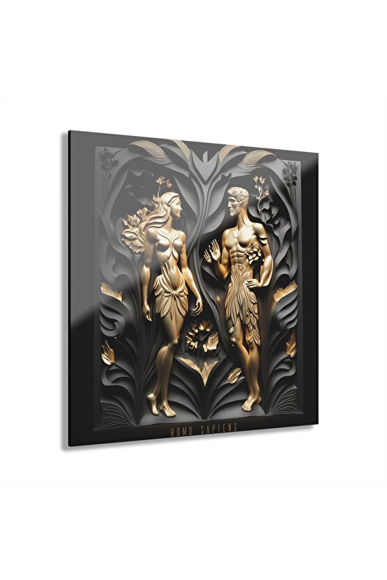 3d Homo Sapiens Cam Tablo Duvar Dekoru