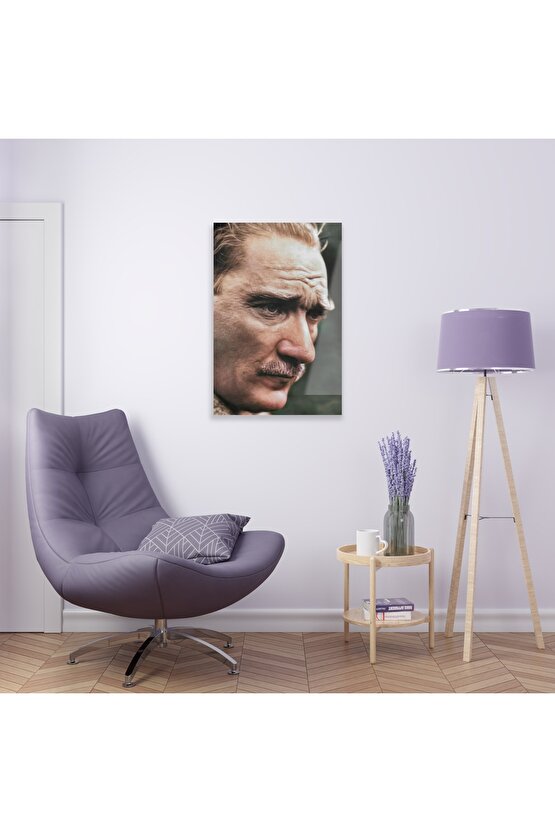Atatürk Model 4 Cam Tablo Duvar Dekoru