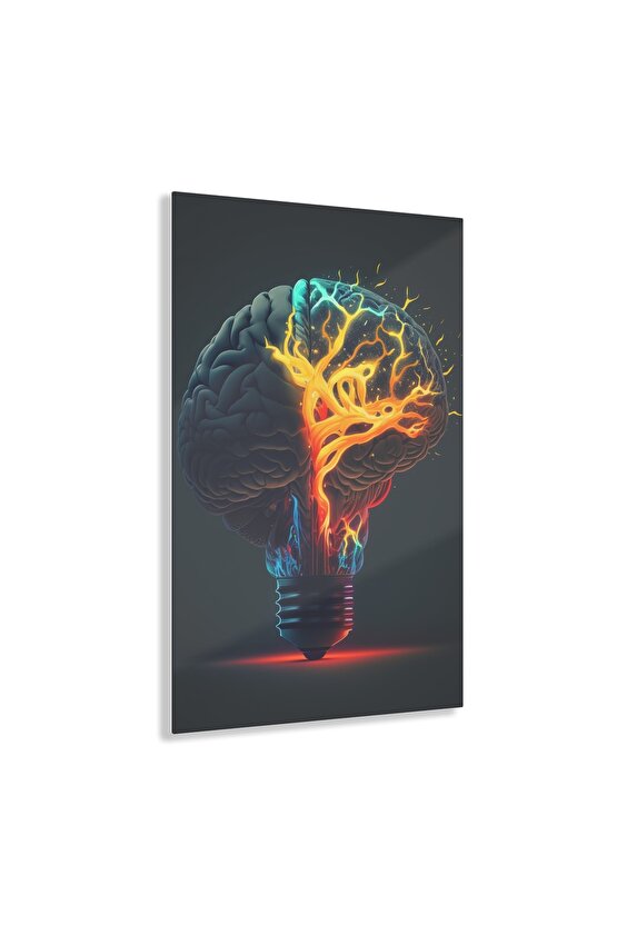 Beyin Cam Tablo Duvar Dekoru
