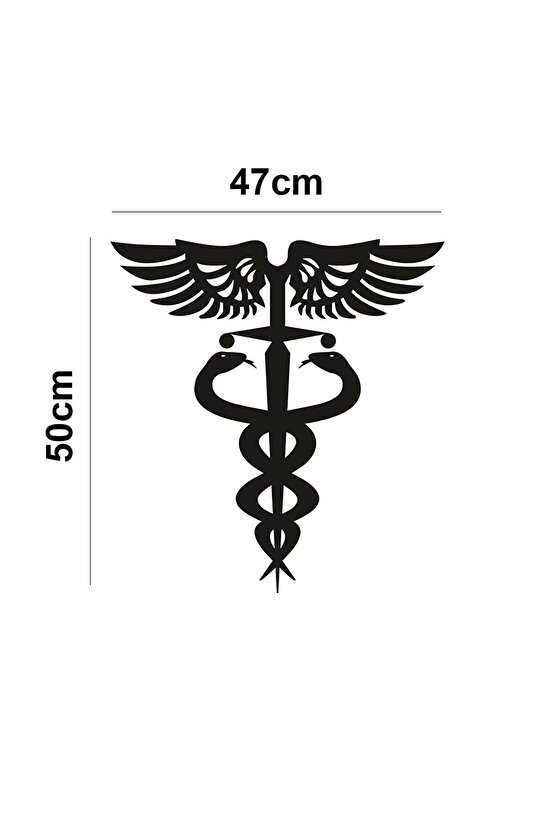 50x47 Tıp Ve Sağlık Sembolü Doktor Hemşire Eczacı Dekor Tablo Mdf Ahşap Lazer Kesim Duvar P