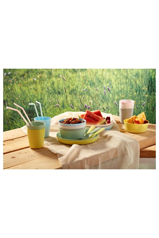 KALAS Çocuk Çatal Kaşık Bıçak Seti, Pastel Tonlar, 18 Parça