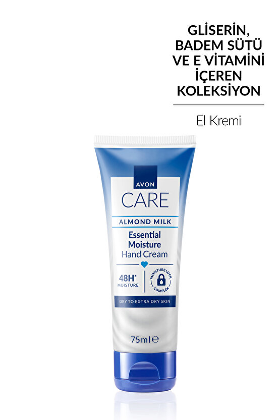 Care Gliserin ve Badem Sütü içeren Yoğun Nemlendirici El Kremi 75 Ml.