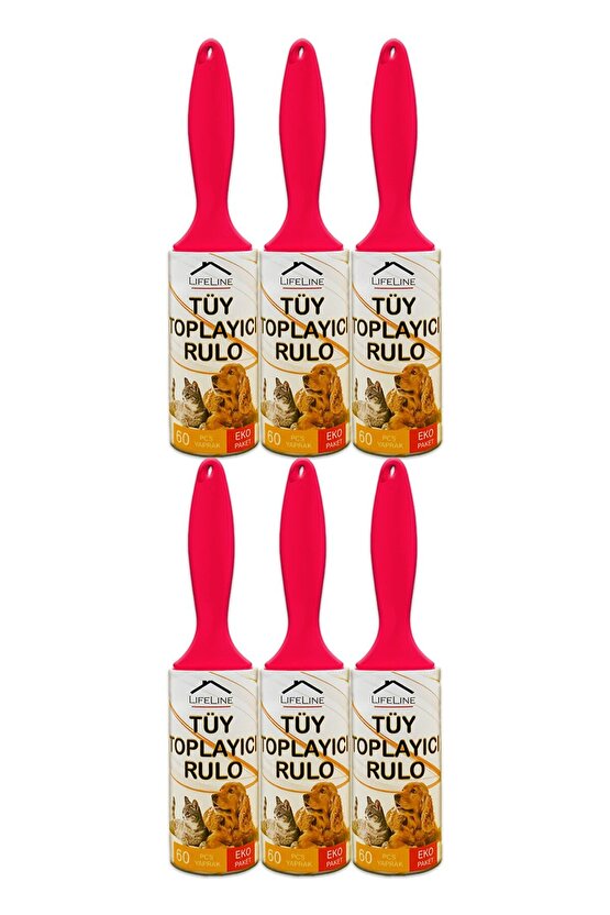 Eko Tüy Toplayıcı Rulo 6 Adet Kedi Tüy Toplayıcı Köpek Tüy Toplayıcı