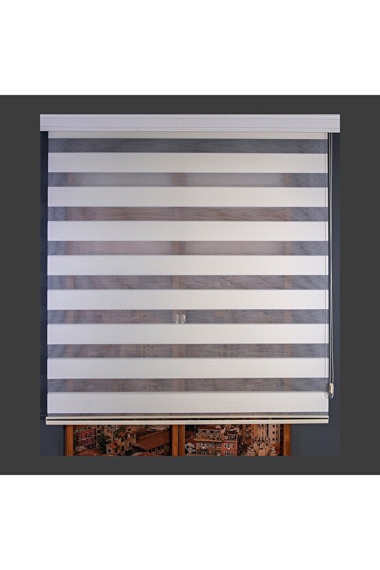 Micro Plise Krem Zebra Perde